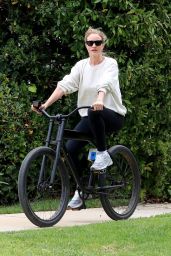 Rosie Huntington-Whiteley - Take a Bike Ride in Beverly Hills 04/04/2020