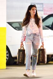 Sara Sampaio in Ripped Jeans - Shopping in LA 04/01/2020