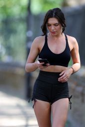 Alexandra Cane in Workout Outfit - Jogging in London 05/25/2020