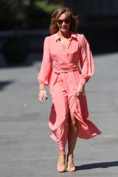 Amanda Holden in Maxi Dress - Leaving the Global Radio Studios in London 05/15/2020