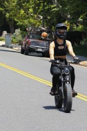 Amelia Hamlin - Takes a Ride on Her Electronic Bike in Beverly Hills 05/23/2020