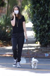 Ana De Armas in Casual Outfit - Walking Her Dog in Venice 05/15/2020
