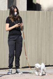 Ana De Armas in Casual Outfit - Walking Her Dog in Venice 05/15/2020