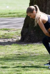 Arabella Chi - Working Out in the Park in London 05/15/2020