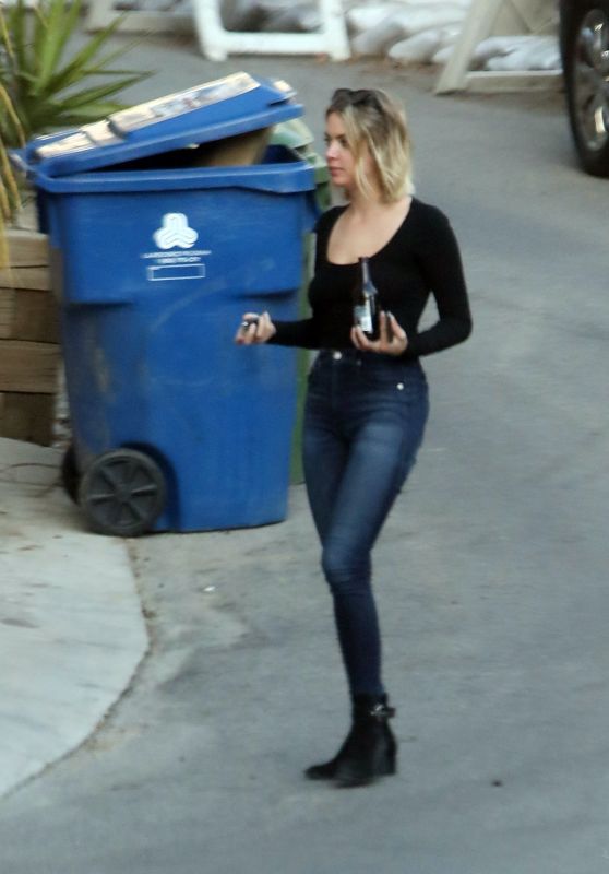 Ashley Benson and G-Eazy at the Apple Pan Restaurant in Los Angeles 05/14/2020