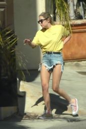 Ashley Benson in Jeans Shorts - Los Angeles 05/15/2020