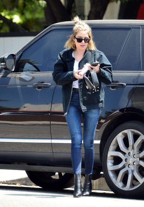 Ashley Benson in Skinny Jeans and Ankle Boots - Los Angeles 05/09/2020