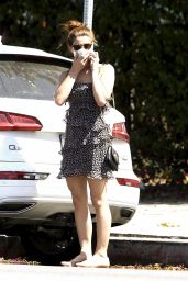 Ashley Greene in a Mini Dress - Los Angeles 05/09/2020