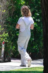 Ashley Tisdale in Casual Outfit - Outside Her Home in Los Feliz 05/08/2020