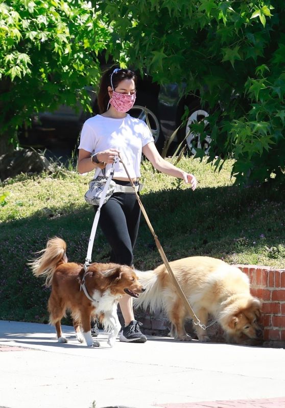 Aubrey Plaza - Takes Her Dogs for a Walk 05/15/2020