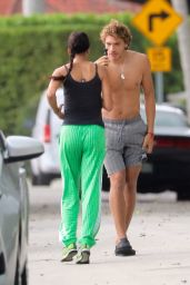 Barbara Becker With Son Elias - Out in Miami 04/30/2020