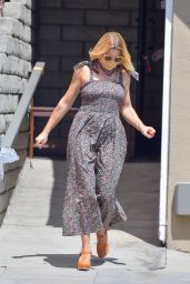 Busy Philipps in Floral Dress - Running Errands in West Hollywood 05/27/2020