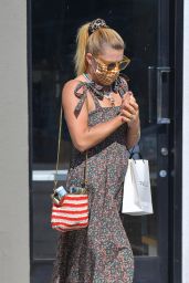 Busy Philipps in Floral Dress - Running Errands in West Hollywood 05/27/2020