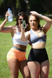 Carmen Valentina and Donna Bella in Workout Outfits 05/24/2020