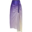 Christopher Esber Asymmetric Ombre Silk Skirt