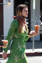 Emma Fuhrmann in Street Outfit - Getting coffee in Beverly Hills 05/08/2020