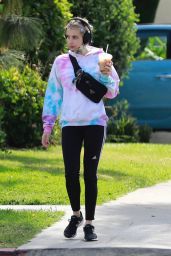 Emma Roberts in Soccer Pants 05/19/2020