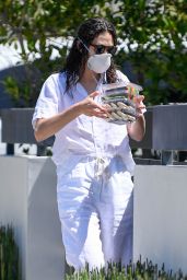 Emmy Rossum Dropping Off Cookies to a Neighbor 05/21/2020