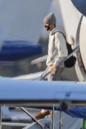 Hailey Bieber and Justin Bieber - Van Nuys Airport in Los Angeles 05/20/2020