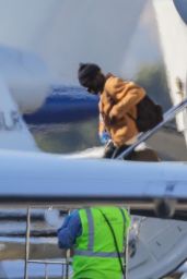 Hailey Bieber and Justin Bieber - Van Nuys Airport in Los Angeles 05/20/2020