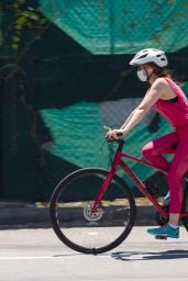 Isla Fisher - Riding Her Bike in LA 05/14/2020