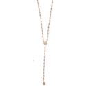 Jacquie Aiche Sweet Leaf Rosary Necklace