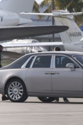 Jennifer Lopez - Leaving Miami on a Private Jet 05/29/2020