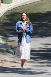 Jordana Brewster - Out in Brentwood 04/30/2020