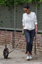 Jordana Brewster – Takes Her Dog for a Walk 05/10/2020
