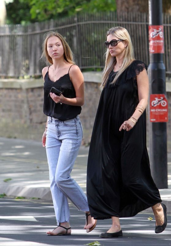 Kate Moss & Lila Grace Moss - Out in London 05/28/2020