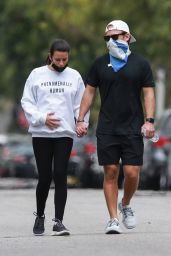 Lea Michele - Walk With Her Husband in LA 05/13/2020
