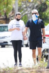 Lea Michele - Walk With Her Husband in LA 05/13/2020