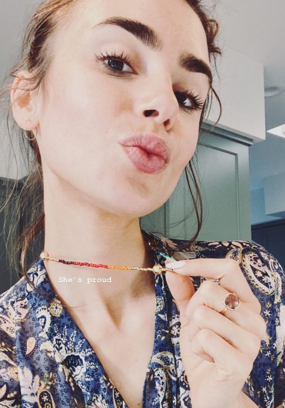 Lily Collins - Personal Pics 05/15/2020