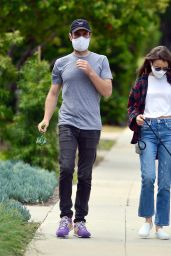 Lily Collins - Stroll in Beverly Hills 05/12/2020