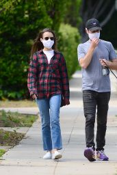 Lily Collins - Stroll in Beverly Hills 05/12/2020