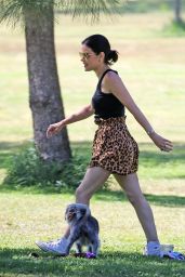 Lucy Hale in Cute Outfit at a Park in Studio City 05/28/2020