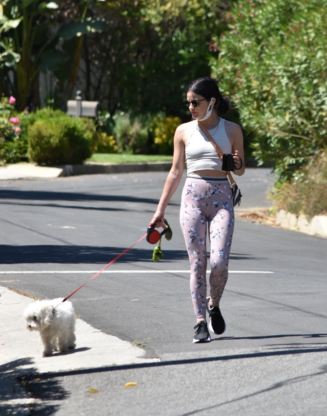 Lucy Hale in High Waisted Leggings - Hollywood 05/14/2020 • CelebMafia