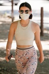 Lucy Hale in High Waisted Leggings - Hollywood 05/14/2020