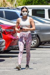 Lucy Hale in High Waisted Leggings - Hollywood 05/14/2020