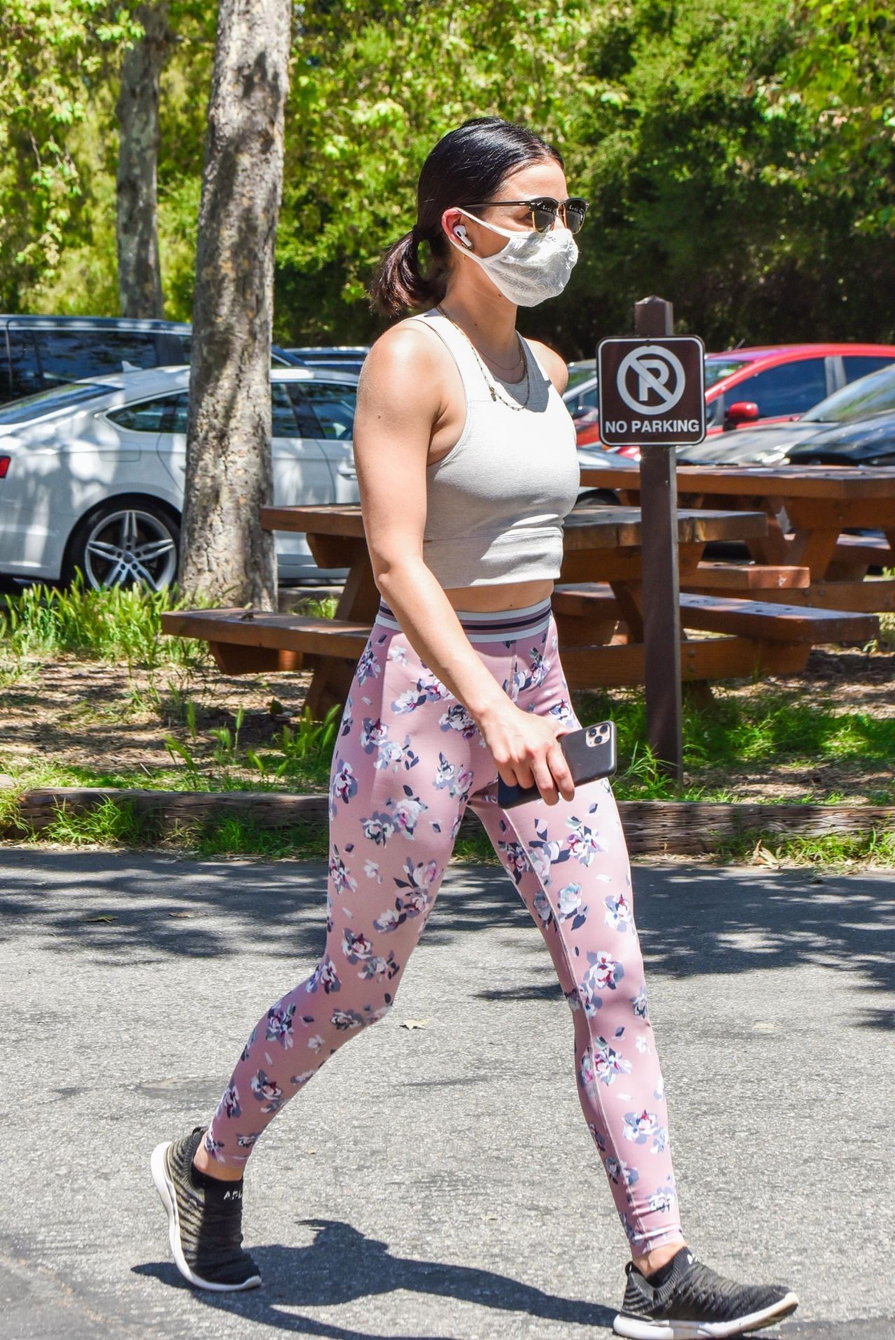 Lucy Hale in High Waisted Leggings - Hollywood 05/14/2020 • CelebMafia