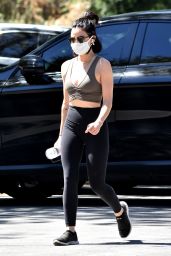 Lucy Hale in Skintight Activewear - Studio City 05/15/2020