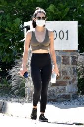 Lucy Hale in Skintight Activewear - Studio City 05/15/2020