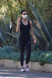 Lucy Hale in Workout Outfit - Hiking in Hollywood Hills 05/20/2020
