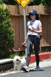 Lucy Hale - Takes Her Dog for a Walk 05/09/2020