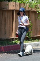 Lucy Hale - Takes Her Dog for a Walk 05/09/2020
