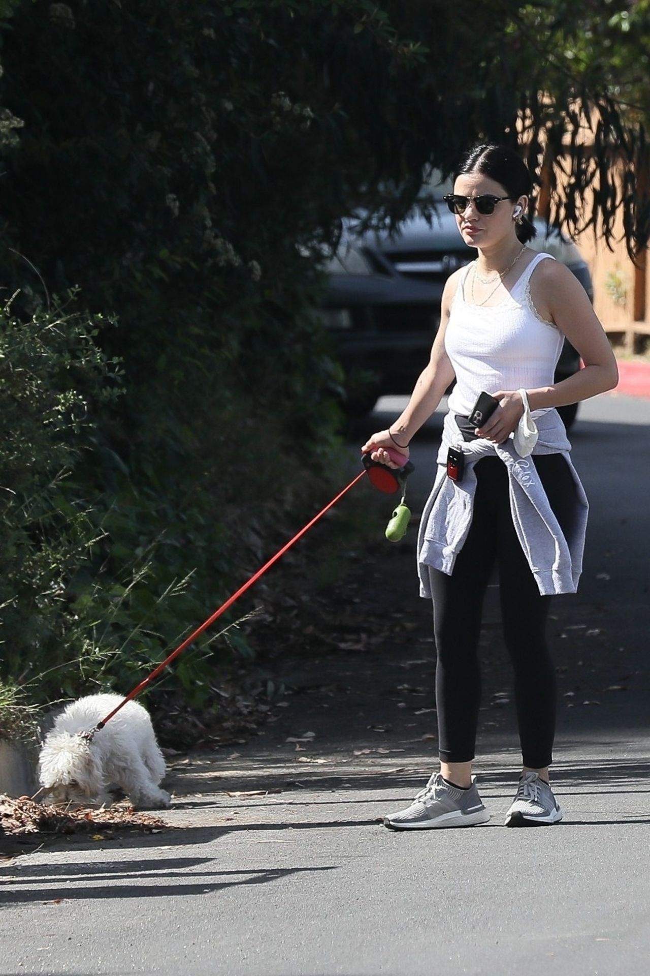 Lucy Hale - Walking Her Dog in Studio City 05/17/2020 • CelebMafia