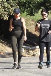 Lucy Hale - Wears an Alabama Concert Tee and Leggings - Hollywood Hills 05/28/2020