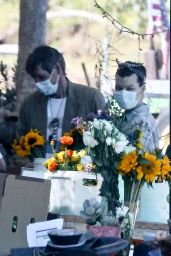 Milla Jovovich - Shopping at a Plant Nursery in Malibu 05/21/2020