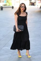 Myleene Klass in Black Stylish Dress - London 05/28/2020