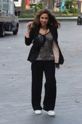 Myleene Klass in Casual Outfit - Smooth Radio in London 05/11/2020